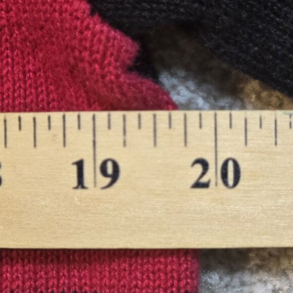 Basic Editions Holiday Patchwork Sweater Full Zip Appliques Embroidered Women M - Picture 6 of 12